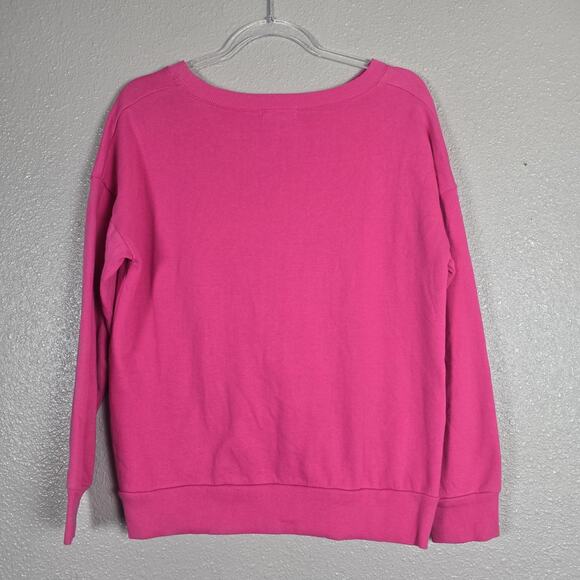 Socialite Front Knot Pullover Sweater Pink Size M - Picture 2 of 5